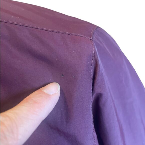 LL Bean Puffer Insulated Fleece Lined Burgundy Winter Coat Womens Size Medium - Picture 16 of 16